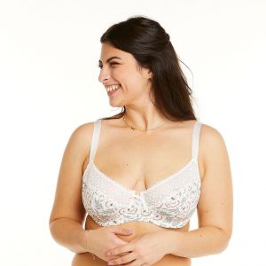 Soutien-gorge &agrave; armatures grand maintien multico ivoire Palanquin multicolore
