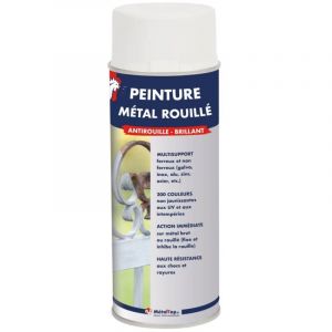 Peinture Metal Rouille - Gris argent - RAL 7001 - Bombe 400mL