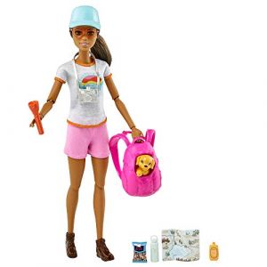 Image de Mattel Bien-être coffret Randonnée avec figurine chiot, 9 accessoires inclus, jouet pour enfant, GRN66