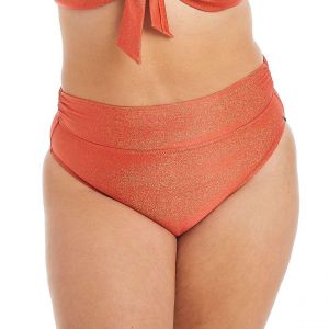 Culotte haute de bain orange Maui