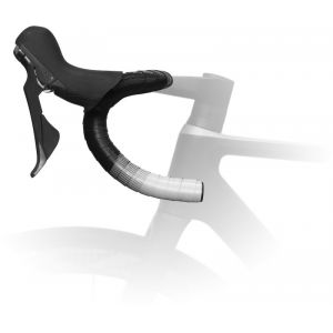 Fizik Vento Microtex Tacky Rubans de cintre 2mm, black/white Rubans