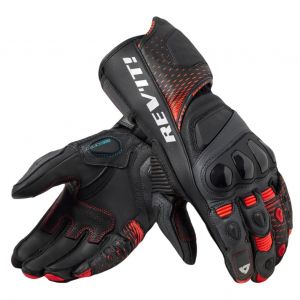 Rev it Gants cuir Rev’It Control black/neon red- 2XL
