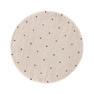 Tapis rond à pois style berbère, Ava