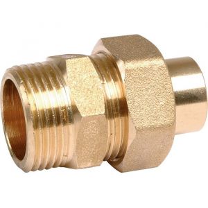 Raccord union laiton droit à souder - M 1'1/4 - Ø 36 mm - Ravani