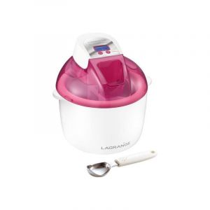 Lagrange Machine à glaces cuve 1.8L Sorbetière 12W + Cuillère Framboise
