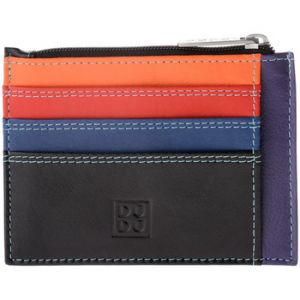 Dudu Portefeuille Petite pochette porte-cartes de crédit en cuir véritablele multico