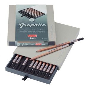 Bruynzeel : Design : Graphite Pencil : Box of 12 : Assorted Sizes