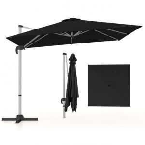 Parasol Coast - Orientable - Polyester - 300 x 300 x 261 cm - Marron
