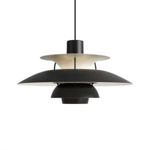 Image de Louis Poulsen Suspension PH 5-Suspension Métal Ø50cm Noir