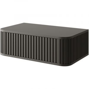 Selsey - ovarlo - Table de chevet suspendue - 63 cm - noir