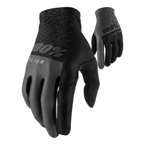 100% Gants longs 100 celium noir gris m