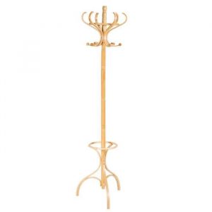 Porte-v&ecirc;tements sur 3 pieds marron clair 182cm