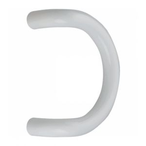 Normbau france Poignée de tirage demi-lune blanche - Ø 34 x 334 mm - STG 84, 91 et 95