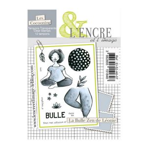 Tampons transparents La bulle zen de Léonie 12 pcs