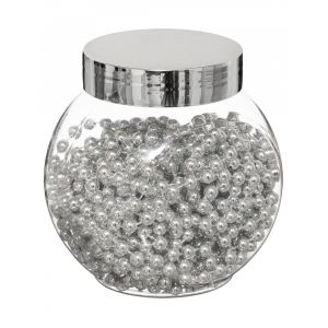 JJA Guirlande de perles argentées 6 m - Taille Taille Unique