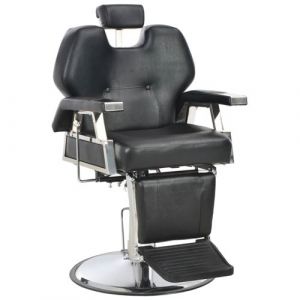 Image de VidaXL Grand fauteuil de coiffure inclinable noir Vida XL