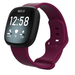 INF Fitbit Sense/Versa 3 bracelet silicone Bordeaux (S)