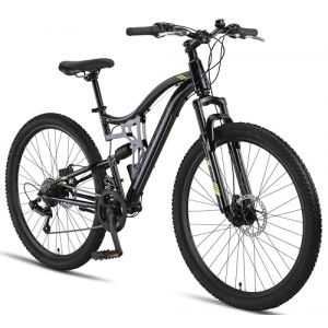 V&eacute;lo VTT - CHILLAXX Falcon - 275 pouces - 21 vitesses - Noir - frein &agrave; disque