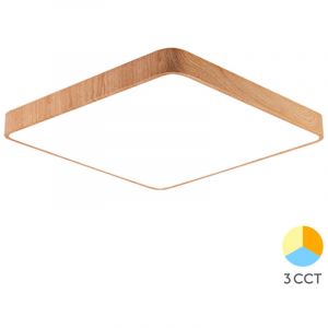 Braytron - Plafonnier led Blade-S3, bois, 3en1, 36W, m&eacute;tal