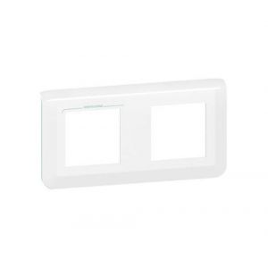 Legrand Plaque de finition horizontale Mosaic pour 2x2 modules blanc antimicrobien (078725L)