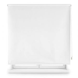 Blindecor Draco Store Enrouleur Opaque - Blanc cassé, 120 x 230 cm (largeur x hauteur) | Taille du tissu 117 x 225 cm | Stores thermiques occultants