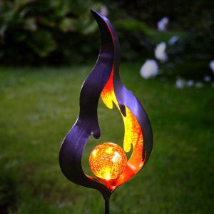 Trading Piquet solaire Melilla, en forme de flamme, 85x17cm - Star