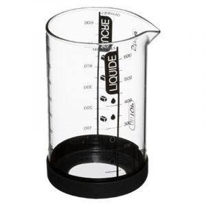 Verre Doseur Gradué Silitop 0,6L Transparent & Noir