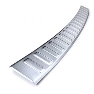 Protection des bords de chargement en acier adapté pour VW Touareg 3 année 2018- [Argent brossé]