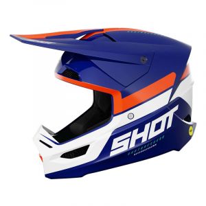 Image de Shot Casque cross Race Iron blue/orange glossy- L