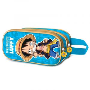 Trousse double enfant Educa Borras One Piece Monkey