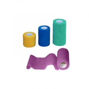 Polytrans Bande vétérinaire de soins non adhésive pour chien et chat largeur 7,5 cm violet