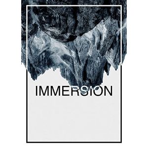 Komar Affiche d'art Immersion Steel - Taille: 50 x 70 cm - gris, noir, blanc,