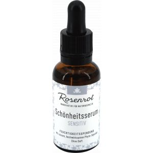 Rosenrot Naturkosmetik &ndash; Sch&ouml;nheitsserum Sensitiv - f&uuml;r sensible Haut - Bio-Hautpflege