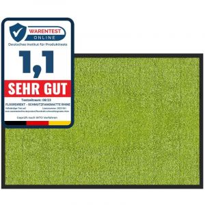Tapis de Porte Paillasson d'entrée Rhine Vert citron 90 x 120 cm