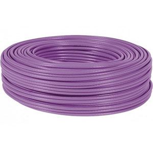 Dexlan Câble monobrin CAT 6a U/FTP LS0H 100m / Violet - 612037