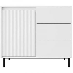 Girona - buffet bas - blanc - 103 cm - Blanc