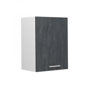 Vicco Elément Haut De Cuisine R-Line, Béton Noir, 45 Cm