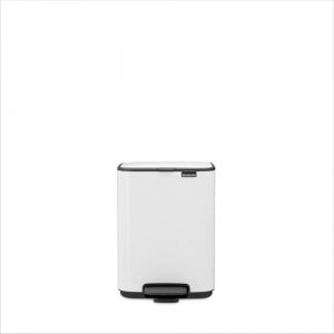 Brabantia Poubelle &agrave; p&eacute;dale bo, 4l - white
