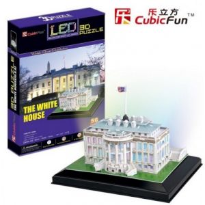 Image de CubicFun Washington : La Maison Blanche - Puzzle 3D avec LED 56 pièces