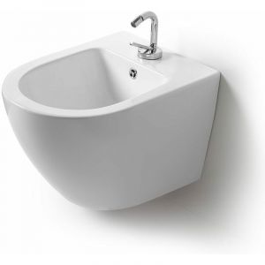 Kiamami Valentina BIDET SUSPENDU ROND EN CÉRAMIQUE BLANC | FOLK