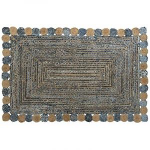 Tapis DKD Home Decor Bleu Multicouleur Indien (200 x 290 x 1 cm)