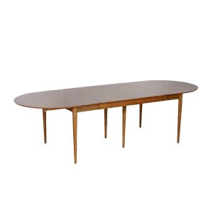 NATHALIE - Table à manger à rallonges style nordique en bois, 6/10 couverts