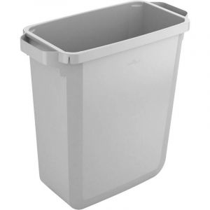 Image de Durable DURABIN ECO 1800503050 Poubelle 60 l plastique (l x H x P) 590 x 600 x 282 mm gris 1 pc(s)