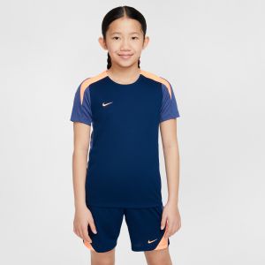 Nike T-shirt d'Entraînement Dri-FIT Strike - Bleu/Dark Purple/Orange Enfant, pointure XS: 122-128 cm - ['Bleu'] - Taille XS: 122-128 cm