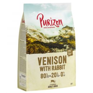 Purizon 2x12kg Adult gibier, lapin sans céréales - Croquettes pour chien