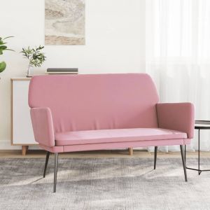 VidaXL Banc Rose 108x79x79 cm Velours Pink