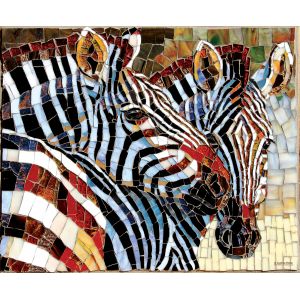 Image de Sunsout Puzzle Stained Glass Zebras