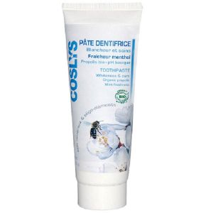 Coslys Pâte dentifrice Blancheur et Soin fraîcheur menthol (75 ml)