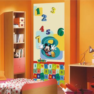 AG Poster porte Mickey apprend à compter Disney intisse 90X202 CM ART