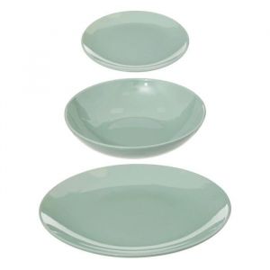 Service de Table 18 Pièces "Colorama" 26cm Vert Menthe